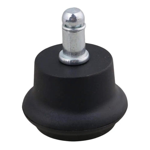 Heavy Duty Bell Glides Replace Office Desk Chair Casters 5 Pack Black Stationary Feet with solid iron build for easy install and hardwood protection.