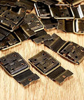 Antique Bronze Iron Hinges 20 Pack 38 By 21mm Ring Style Even Hinges For Doors Cabinets Jewelry Boxes And Retro Furniture Hardware Built To Last