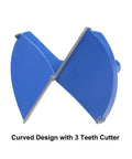 Forstner drill bit 90mm, blue and gray tungsten carbide with 3-teeth cutter