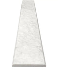 Carrara Marble Doorway Threshold Marble Saddle, Polished 4x24, Grayish White Natural Stone Floor Transition Strip for Doors