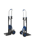 Huge Electric Hand Truck Stair Climber With Brushless Motor in compact folded position, suitable for moving heavy luggage.