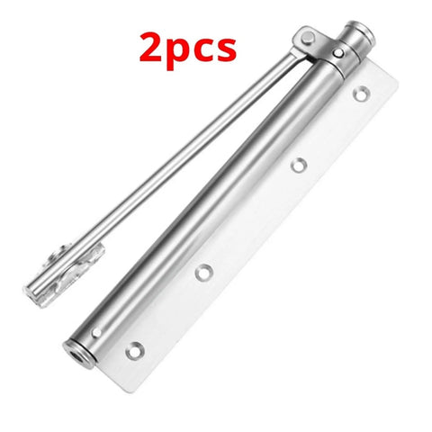 Adjustable Aluminum Door Closer With Automatic Spring Pro Grade Heavy Duty Hands Free Closing Soft Close Action Fireproof Design