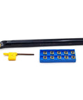 Three Quarters Inch By Ten Inch Solid Carbide Indexable Boring Bar With Ten Carbide Inserts For Right Hand Turning Heavy Duty Tool.