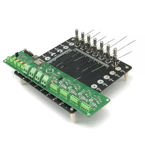 Multi-Function Probe Data Repair Tool For Flying Leads And PCB Jumpers, black circuit board with green components