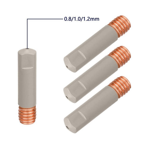 15AK MIG Torch Consumable Kit For Welder High Temperature Resistant Tips And Nozzles Set With Guarding Coating 30 Piece 0-8mm Pro Grade