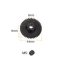 Mod 1 42 Tooth Pinion Gear 8mm Bore Hardened Steel Spur Gear For RC Cars And Trucks High Strength 45 Carbon Steel Surface Hardened