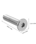 Beefy 20 Pack M8x35 Hex Socket Cap Screws Fully Threaded Bolts For Cat Tree Spare Parts And Furniture Connectors Replacement