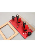 Heavy Duty Router Table Rail Coping Sled For Cabinet Doors And Drawer Fronts Precision Alignment Tool with four adjustable screws