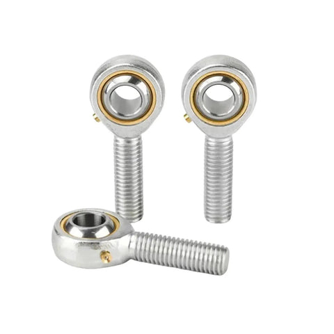 4 Pcs Pos18 Fish Eye Rod End Bearings M18x1.5mm Male Thread with sealed housing for slick rotation in wet environments.