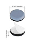 Heavy Duty Ptfe Teflon Furniture Sliders One Inch Thick Glides featuring easy peel and stick mount, 1.02 inch diameter.