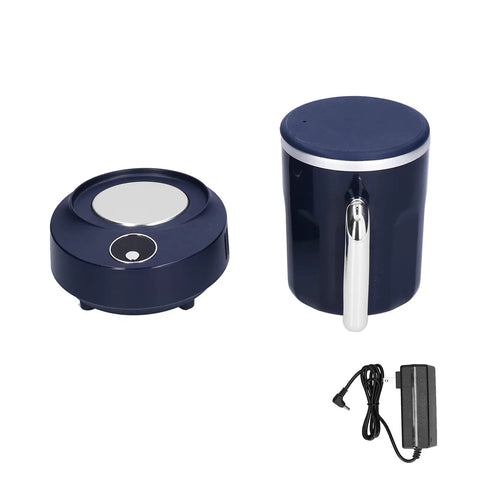Smart Heated Coffee Mug With Portable Temperature Control Cup And Electric Warmer on a white background, showing mug and base.