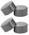 1.98 Inch Grey Rubber Trailer Wheel Hub Dust Caps 4 Pack Replacement Bearing Protectors for trailers and towing rigs