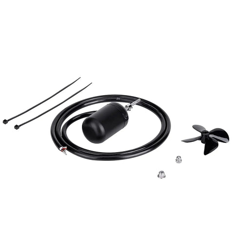 DS Underwater Thruster Motor With 2.4 Kg Thrust At 24V, metal housing, cable, propeller, and nuts visible.