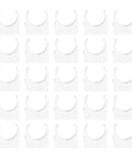 U Shape Pipe Clamp White PVC Hose Clips for Small Thin Wall Hoses Ideal for Air Water and Fuel Lines 50 Pcs DIY Mounting Clips Easy