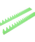 Green Magnetic Wrench Organizer Rail Set Holder for Toolbox Holds 20 Tools, compact plastic rack for home workshop or mechanic gear