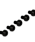 100 Piece Nylon Hex Spacers Kit M2 M3 M4 With Male And Female Screws Nuts Round Head Plastic Fasteners For DIY Electronics And Furniture Assembly In Black White Assorted Sizes, black screws