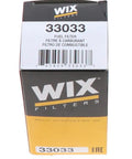 Box packaging for Universal In Line Fuel Filter With Three Eighths Inch Clamp On Inlet Outlet 60 PSI Max Pressure Built Tough Durable Gasketed Design
