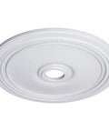24 Inch Ceiling Medallion, 3 5/8 Inch Inner Opening, 1 1/4 Inch Projection, Lightweight And Factory Primed For Easy Install, Fits Canopies Up To 6 1/4 Inch, Diane Style Decorative Ceiling Accent