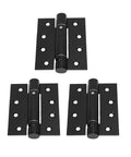 Heavy Duty 4 Inch Ball Bearing Door Hinges Built To Last Tough As Nails Stainless Steel Concealed Hinges With Square Corner 304 Matte Black Finish