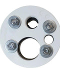 Top view of 4 Inch Well Seal Cap With Single Top Plate For One And One Quarter Inch Single Drop Pipe Fits 4 Inch Well Casing.