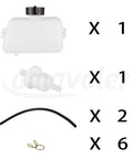 Aftermarket Gas Fuel Tank For 43cc 45cc 47cc 49cc 2 Stroke Mini Moto Dirt Bikes And Pocket Scooters Fits Quad ATV Mini Moto Kids Dirt Bike Easy Install Replacement Gas Tank with accessories