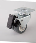 Beast Mode 2 Inch Twin Caster Wheels With Brake Rock Solid Swivel Plate Casters Featuring Durable TPR Rubber and Smooth Quiet Steel Brackets.