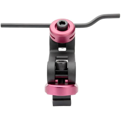 Premium Quality Low Profile Workstop For Vise Jaws with a pink and black design, designed for CNC milling machine alignment.