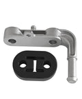 Durable Exhaust Bracket Isolator Hanger Kit For Ram 1500 2019 To 2025 Trucks With V6 Or V8 Engines To Swap Out Rattle And Keep Your Ride Smooth As Butter With This Solid Upgrade. Silver metal exhaust bracket isolator hanger with black rubber insert