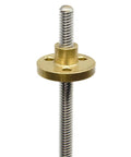 T5x2 150mm Lead Screw And Brass Nut Kit For 3D Printer And CNC Z Axis Must Have With 1mm Pitch, 2 Start, 2mm Lead