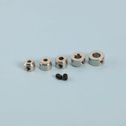 20Pcs Copper Plated RC Airplane Landing Gear Wheel Stop Collars M2 M2.5 M3 M4 M5 High Hardness Locking Wheel Stops Built To Last Rust Resistant Electroplated Finish Replacement Accessories, various sizes