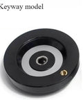 Heavy Duty Handwheel For Lathe And Milling Machines With Revolving Handle, Rear Ripple Style, Keyway Type, 1Pc, Pro Grade Precision Control