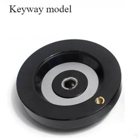 Heavy Duty Handwheel For Lathe And Milling Machines With Revolving Handle, Rear Ripple Style, Keyway Type, 1Pc, Pro Grade Precision Control