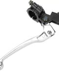 Left Brake Handle Clutch Lever Perch for Mini Bikes and Dirt Bikes Fits Coleman CT200U Trail 200, silver aluminum handlebar mount.