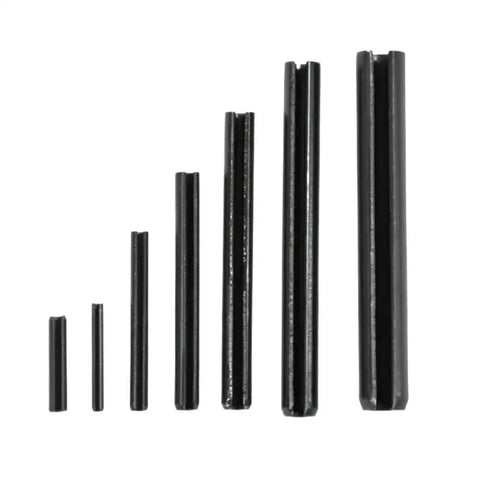 Roll Pin Set With 120 Pieces Elastic Cylindrical Cotter Pins In Carbon Steel Hollow Slotted Spring Pin Positioning Assortment Kit For Replacement And Automotive And DIY Projects, assorted sizes