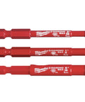 Milwaukee Diamond Max 3-piece red hole saw set with diamond grit