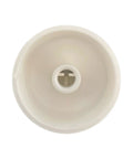 Top view of Two Pack Light Almond Round Fan Control Dimmer Knobs With D Shaped Shaft 0.25 Inch Diameter Replacement Rotary Dimmer