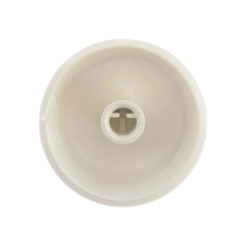Top view of Two Pack Light Almond Round Fan Control Dimmer Knobs With D Shaped Shaft 0.25 Inch Diameter Replacement Rotary Dimmer