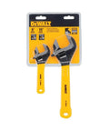 2 Pack Dip Grip Adjustable Wrench Set With Armor Coating And Vinyl Grip for Wet Outdoor Use, shown in packaging