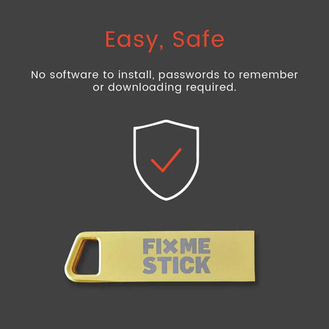 Gold Computer Virus Removal USB Stick For Windows PCs With Up To 3 Laptops Or Desktops For One Year No Fuss Easy Bootable Antivirus Tool