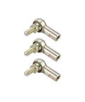 Steel Three Sixteenth Inch RH Female Heim Joint Rod End Set With Stud PTFE Lined Two Piece Design Zinc Plated 10-32 Thread Throttle Linkage Precision Adjustment Durable Garage Grade Kit 3 Pack, 3 rod ends