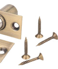 Stunning Golden Roller Latch With Adjustable Tension For Closet Cupboard Door Hidden Beads Lock Hardware, brass parts and screws.