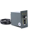 AC 110V 15W Single Phase Gear Motor With Variable Speed Controller Running Smooth At Zero To Fifty Four RPM Governor And Knock Out Torque 1 To 25 Reducer Build speed controller with settings and a power switch.