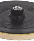 7 Inch Hook And Loop Back Up Pad For Polishing And Compounding Fits Five Eighths Inch Spindle With Eleven UNC Thread Quick Change For Wool Bonnets