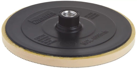 7 Inch Hook And Loop Back Up Pad For Polishing And Compounding Fits Five Eighths Inch Spindle With Eleven UNC Thread Quick Change For Wool Bonnets