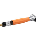Top Tier Pneumatic Pencil Die Grinder 70000 Rpm High Speed Air Powered Rotary Tool with orange grip and metal body.