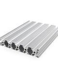 Heavy Duty T-Slot Aluminum Profile 3030 And 3060 Sizes For Custom Builds, showing multiple aluminum bars stacked.