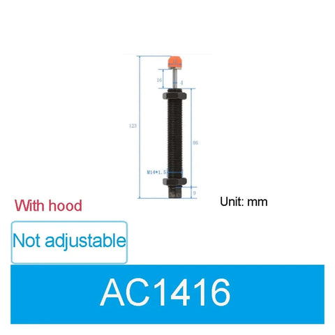 Heavy Duty Hydraulic Buffer Set Of Short Mechanical Parts In Sizes AC1416 For Machinery And Equipment Durable And Reliable Buffers
