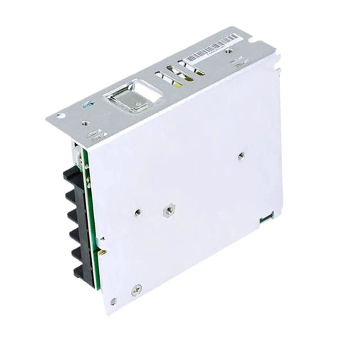 Beefy 35 Watt 24 Volt Switching Power Supply With Hella Efficient Universal 85 To 264 Vac Input Super Sleek Metal Cover for industrial use.