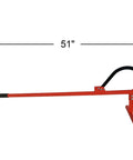 51 Inch Timberjack Log Lifter With Adjustable Cant Hook Roller Heavy Duty Steel Log Jack for Rolling and Lifting Logs