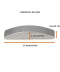 Side view of Honda Flywheel Woodruff Key 10Pcs 90741-035-000 2.5x12.5x3mm, showing size measurements for engine installation.